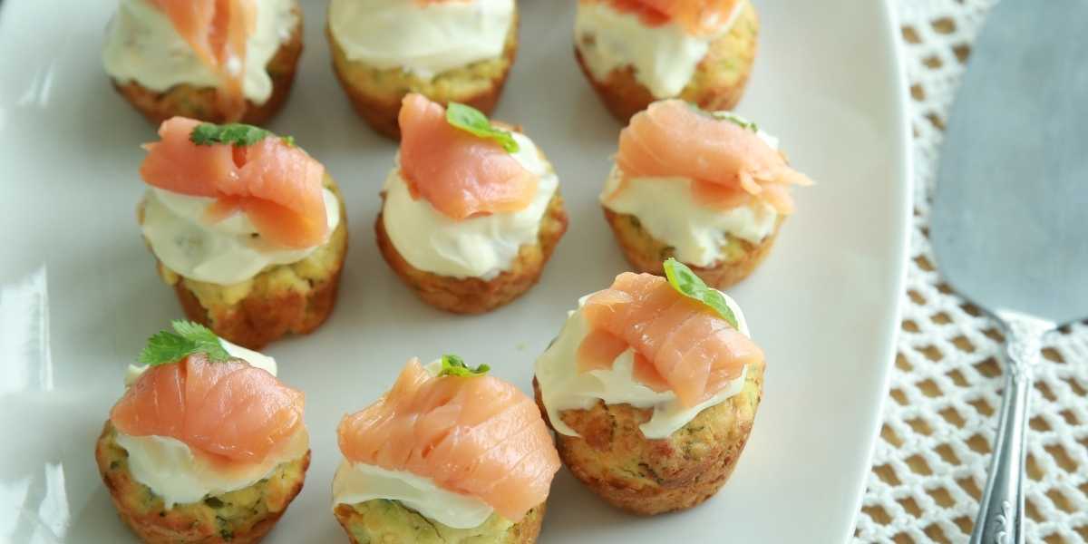 mini cupcakes au saumon et fromage frais