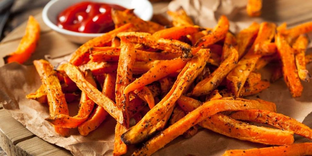 Frites de patate douce au paprika