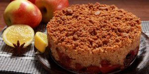 Crumble pommes coings