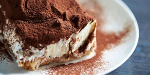 Tiramisu végétalien au tofu soyeux