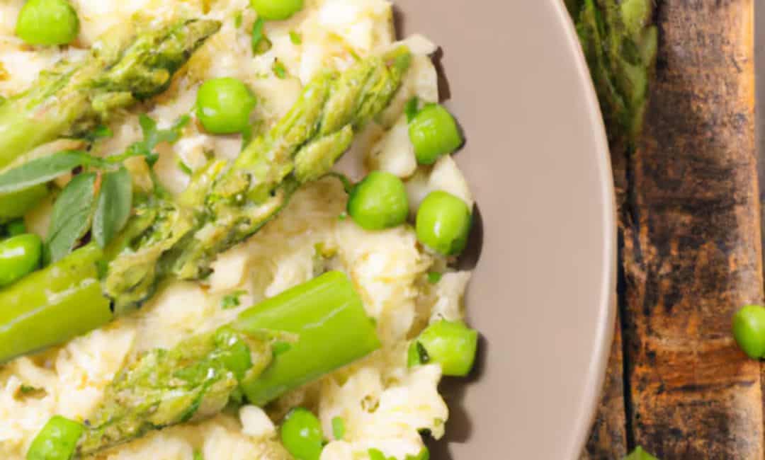 Risotto aux asperges et petits pois