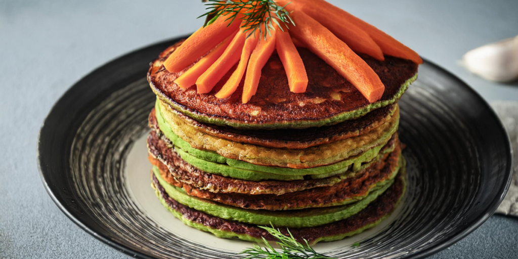 Pancakes de carottes, courgettes et betteraves