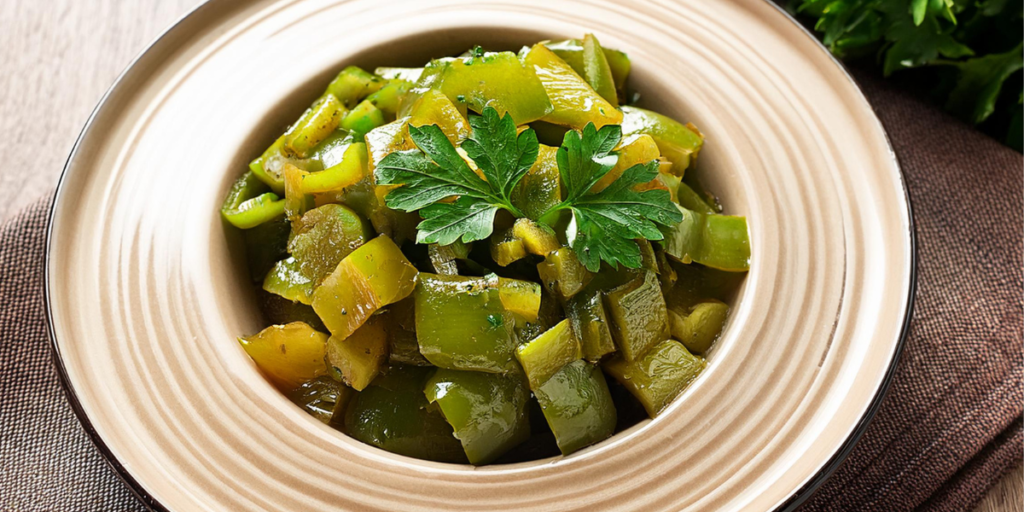 salade de poivrons verts